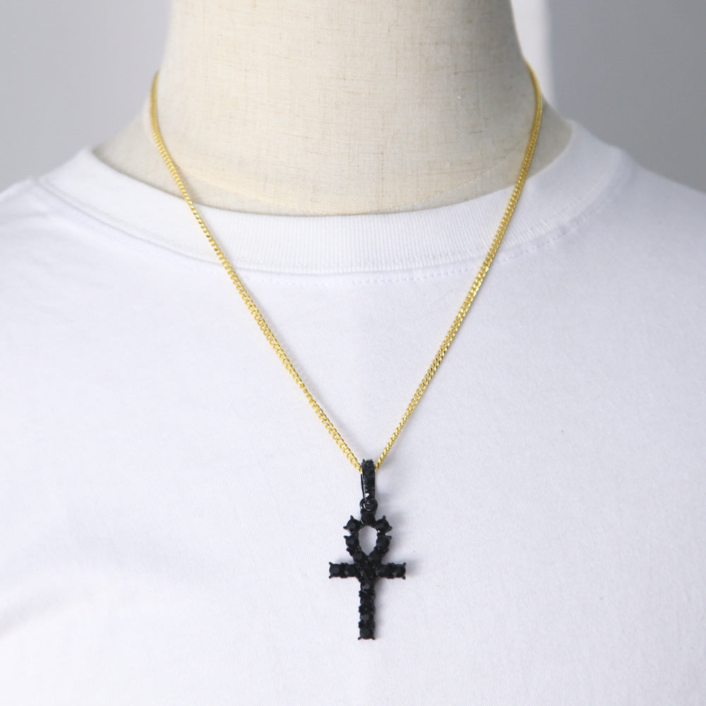 Jewelry Diamond Ancient Egyptian Anhe Key Pendant Crosses Egypt Pieces Ankh