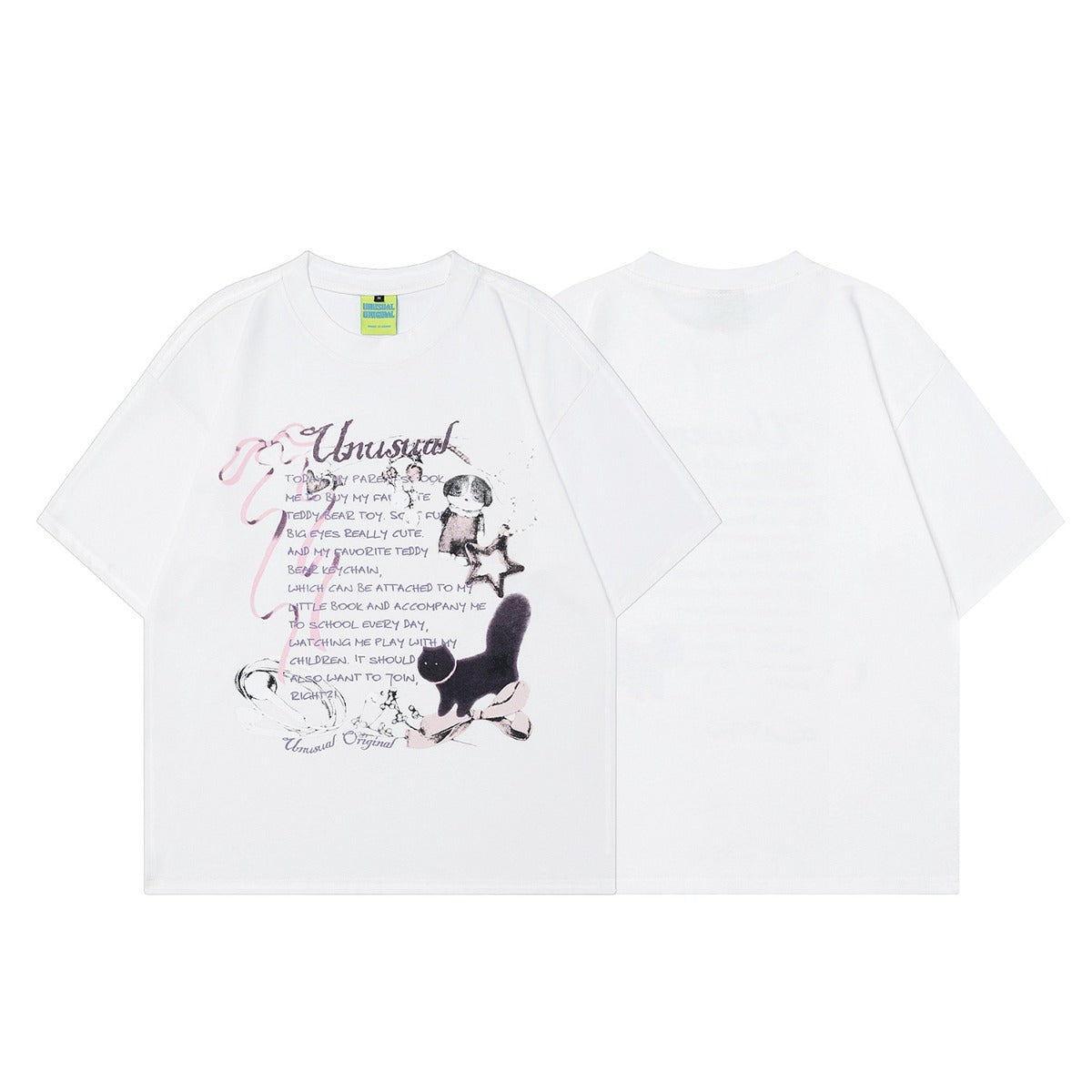 90s West Coast Hip Hop Fashion T Shirts Summer Couple Short Sleeve T-Shirt
