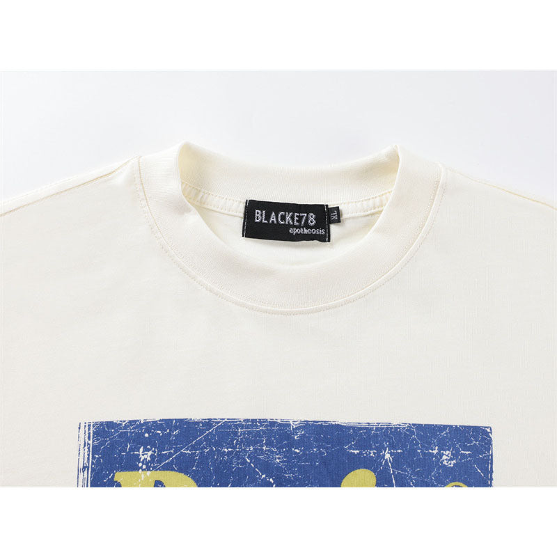 Hip Hop Shirts For Boys Vintage Short Sleeve Loose T-Shirt Top