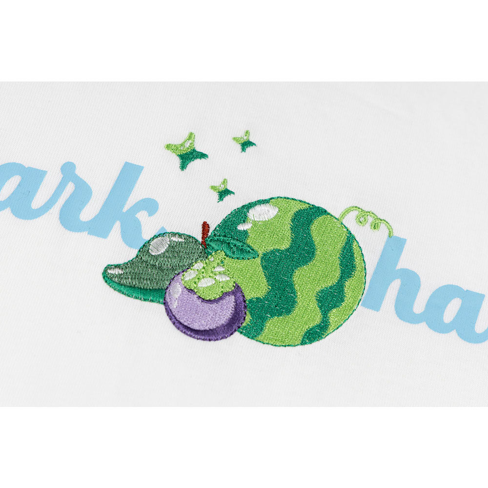 Nostalgia T Shirts Vintage Floral Embroidery Letter Print Short Sleeve T-Shirt
