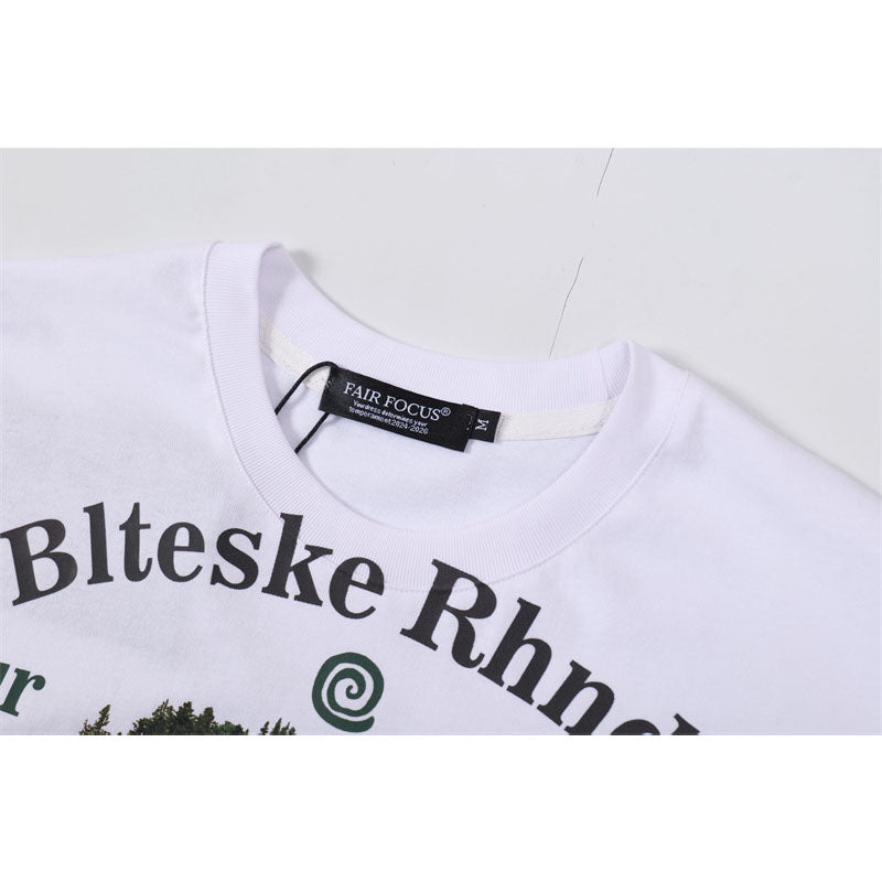 Casual Street Wear Short Sleeve T-Shirt Loose Top