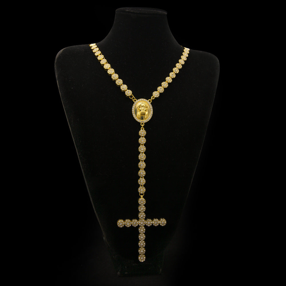 Jewelry Trend Hip Hop Cross Necklace Niche Design Jesus Pieces Crosses Royalt