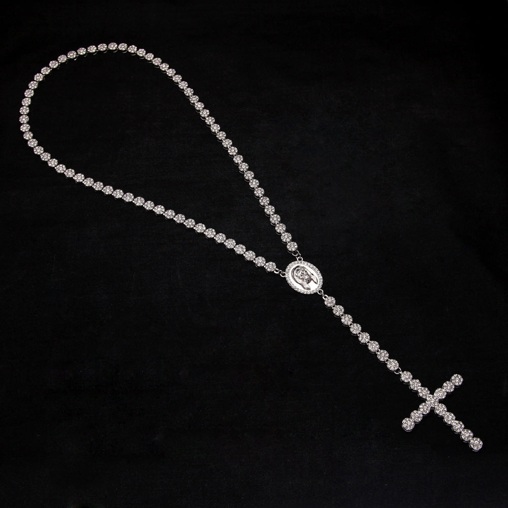 Jewelry Trend Hip Hop Cross Necklace Niche Design Jesus Pieces Crosses Royalt