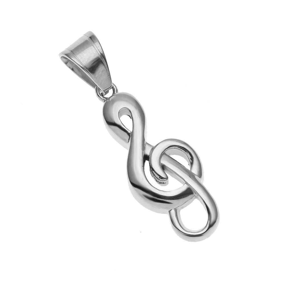 Jewelry Music Note Pendant Necklace Couple Personality Pendant St. Valentine's