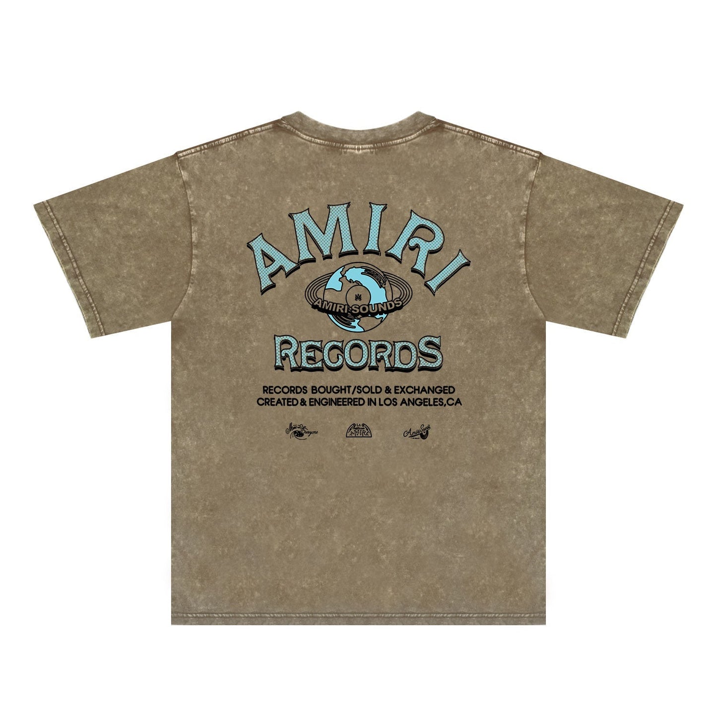 Amiri Washed Distressed T Shirt Printed Trendy Pure Cotton