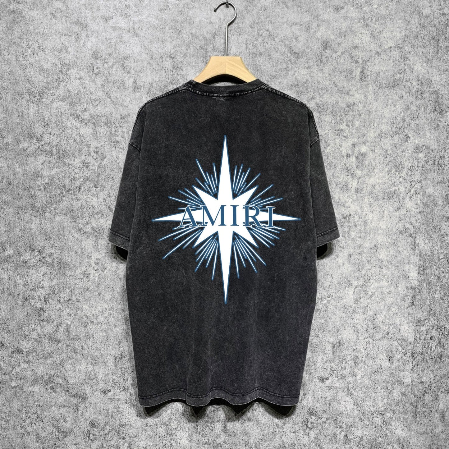 Amiri washed t-shirt star shield short sleeve