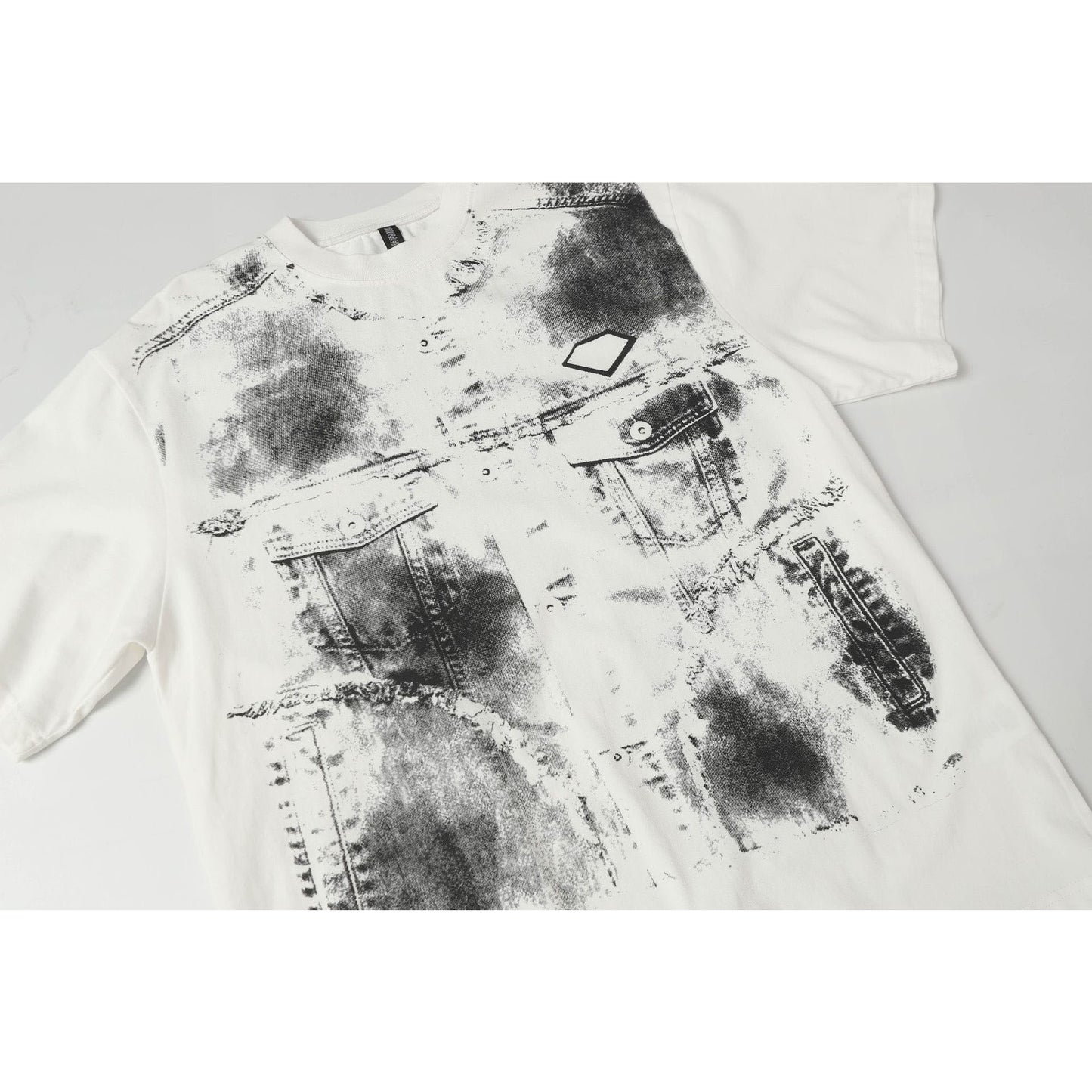 Hip Hop Clothing Summer Hip Hop Graffiti T-Shirt Short Sleeve