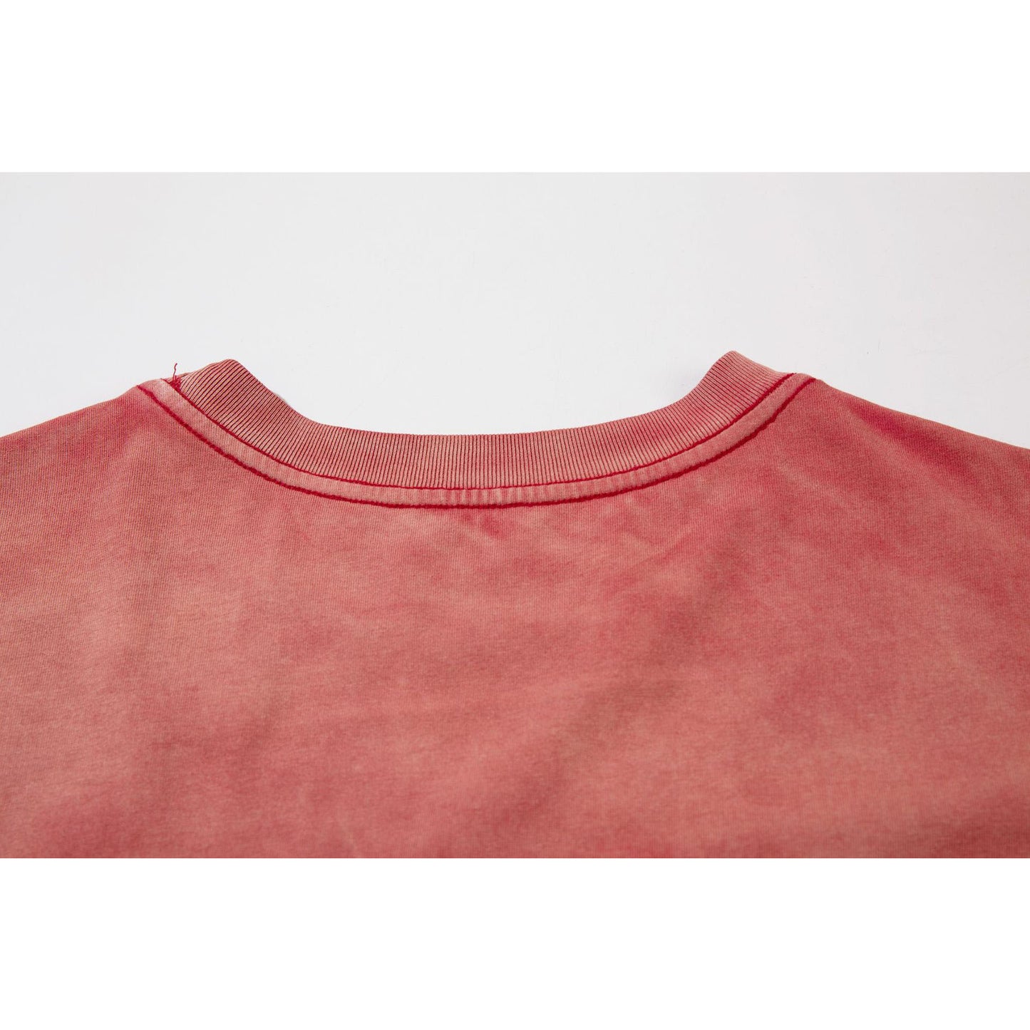 Vintage tarz t shirt retro old gradual change letter embroidery short sleeve t-shirt summer loose top