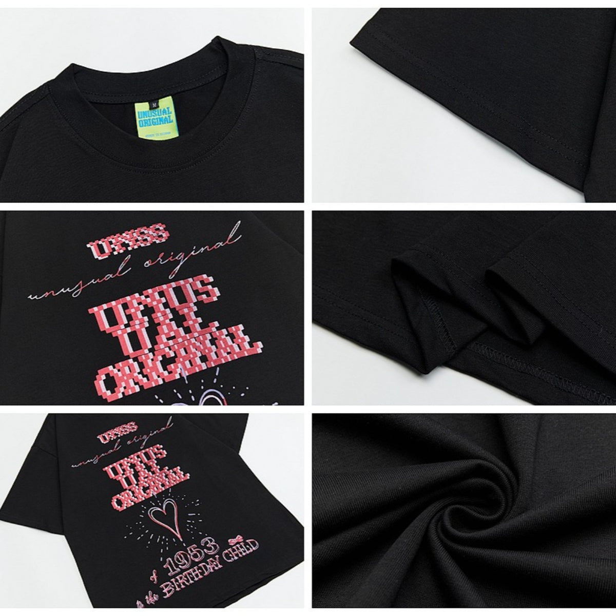 90s West Coast Hip Hop Fashion T-Shirts Summer Pixel Love Letter Print T-Shirt