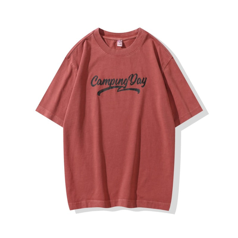Men T-shirts Printed Short Sleeve Summer Loose Top