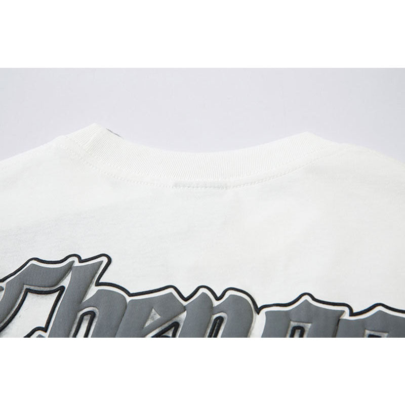 Marcas De Streetwear Autumn Long Sleeve T-Shirt Butterfly Graffiti Print Loose Top
