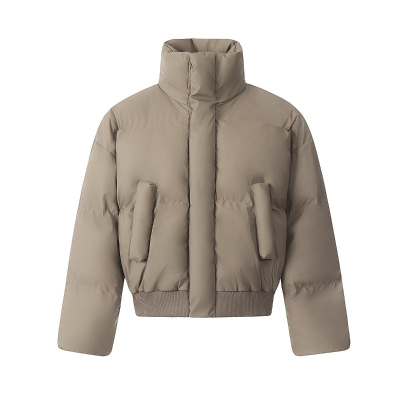 Unisex Down Jacket Men's and Women's Winter Vintage Warm Short Jacket