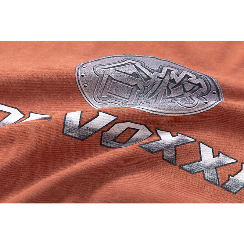 Vintage Tišö Rt Vintage Alphabet Print Short Sleeve T-Shirt Summer Loose Oversize Top