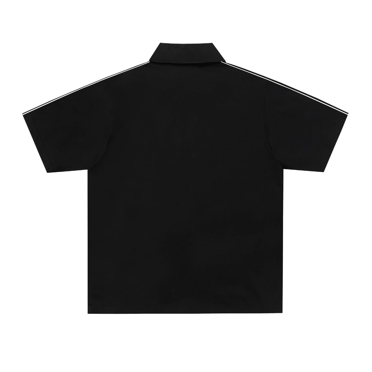 Hustle vintage summer lapel short sleeve t-shirt loose