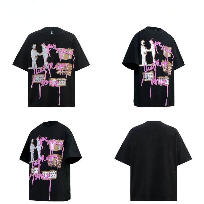 80s And 90s Vintage T Shirts Retro Loose Top tee