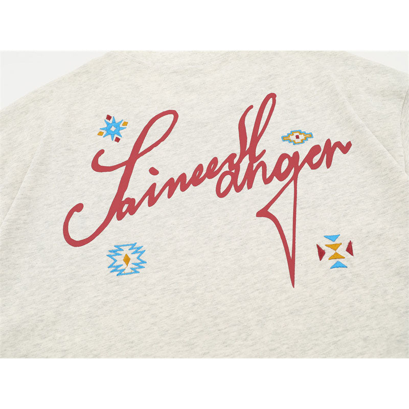 US drip outfits Summer Vintage Casual Loose Short Sleeve T-Shirts