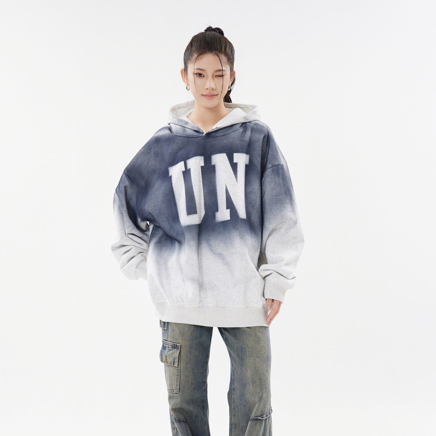 Vice streetwear made old long sleeve hooded sweater