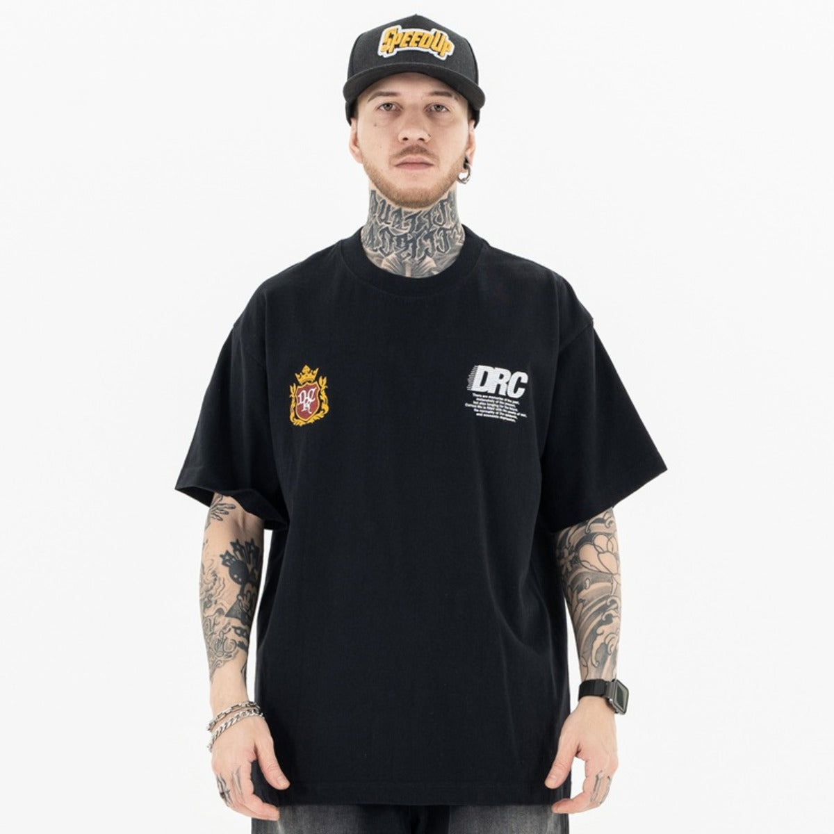 Vic Streetwear Summer Letter Print Short Sleeve Loose Casual T-Shirt