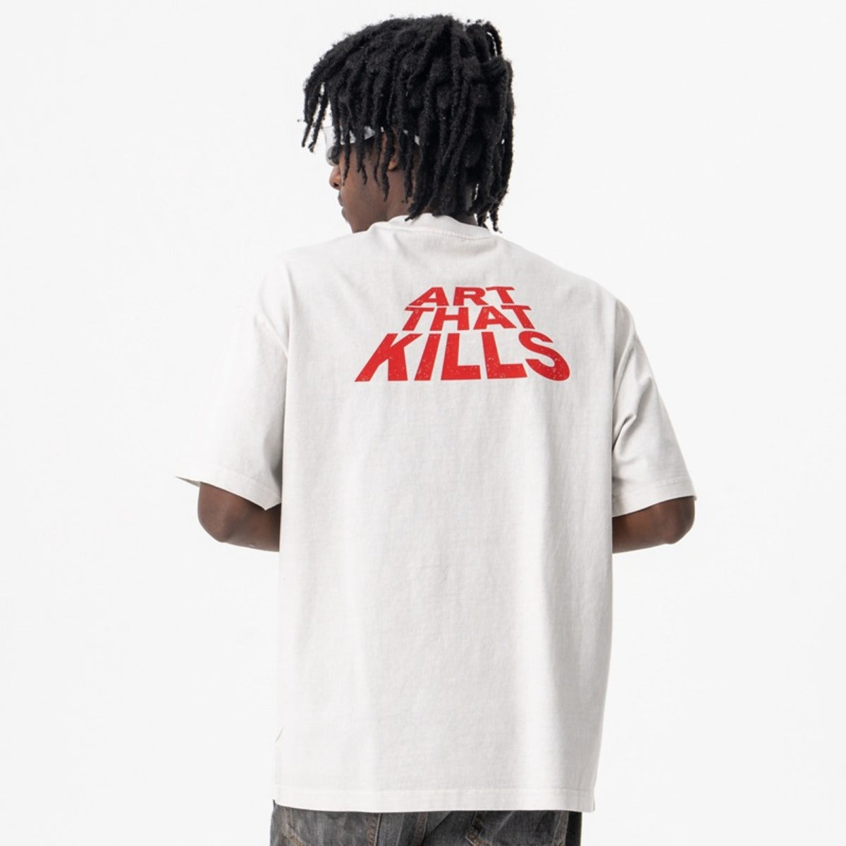 Vic Streetwear Summer Cobra Skull Soldier Print Short Sleeve T-Shirt