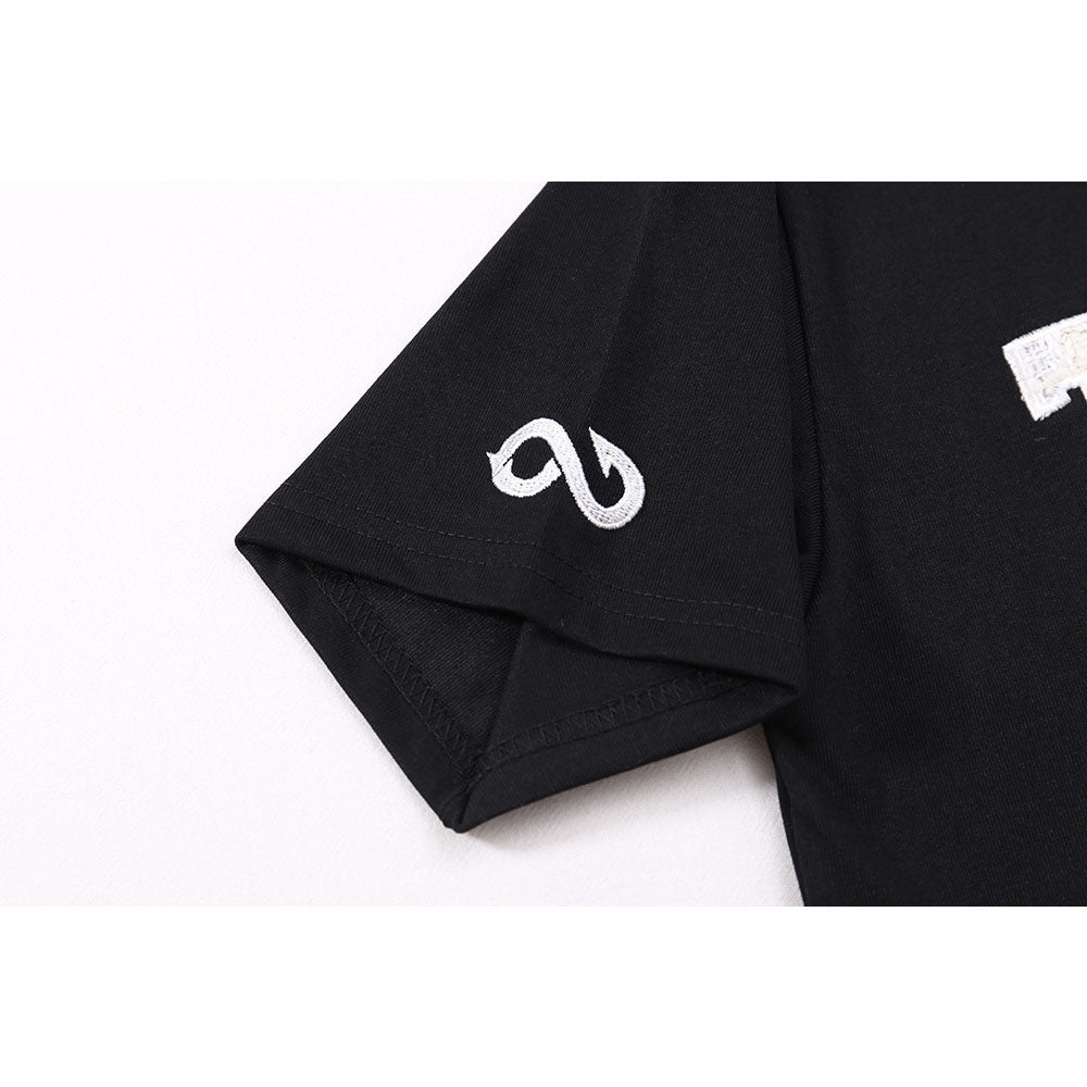 Hip Hop Clothes New York Vintage Embroidered Short Sleeve T-Shirt