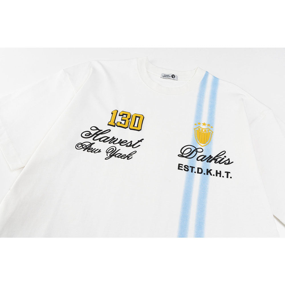New York Hip Hop Style Alphabet Print Short Sleeve T-Shirt