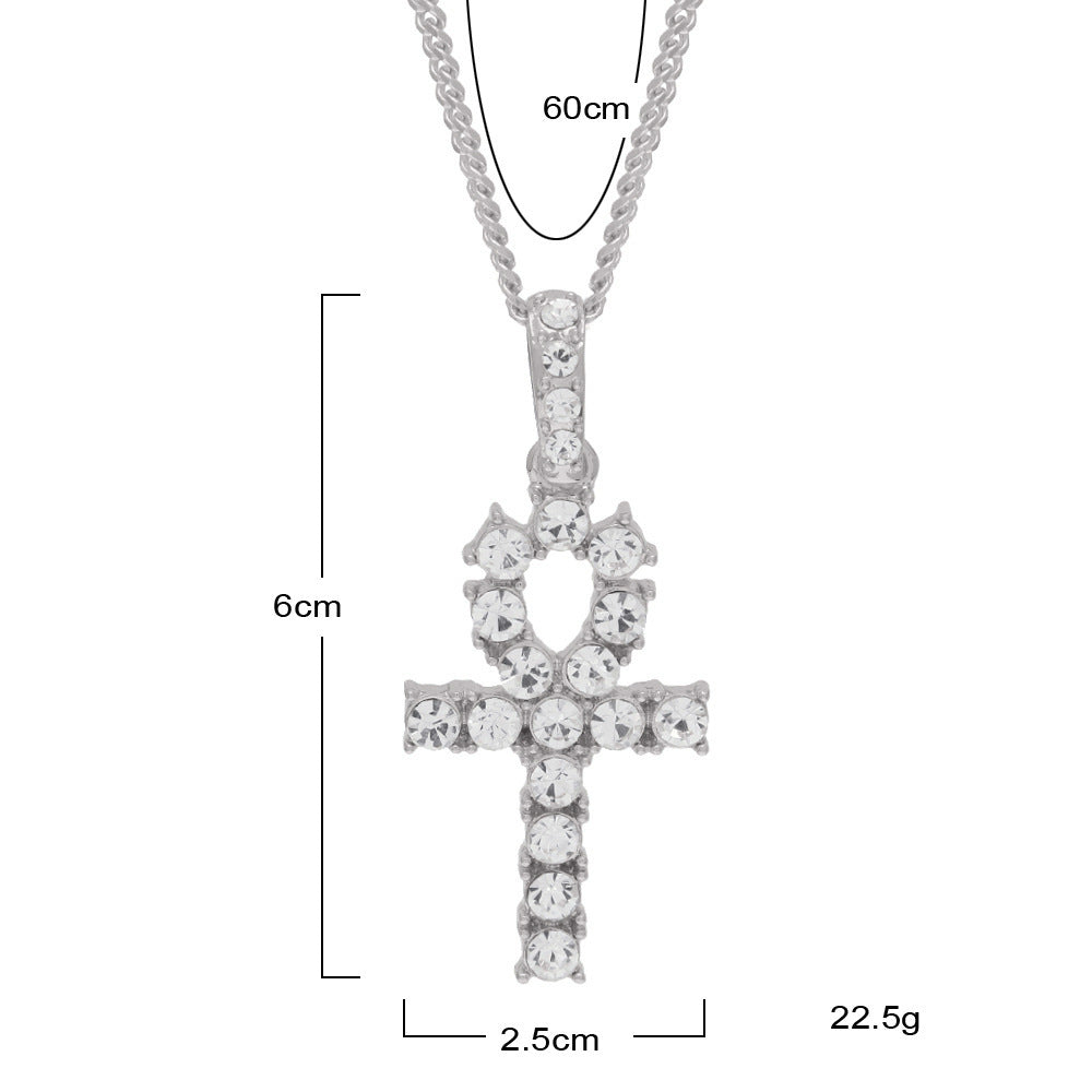 Jewelry Diamond Ancient Egyptian Anhe Key Pendant Crosses Egypt Pieces Ankh
