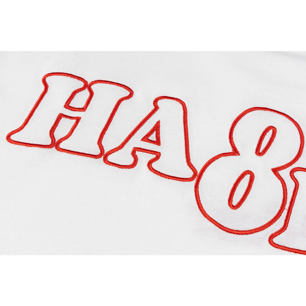 Hip hop shirt vintage flame embroidered short sleeve t-shirt summer loose top