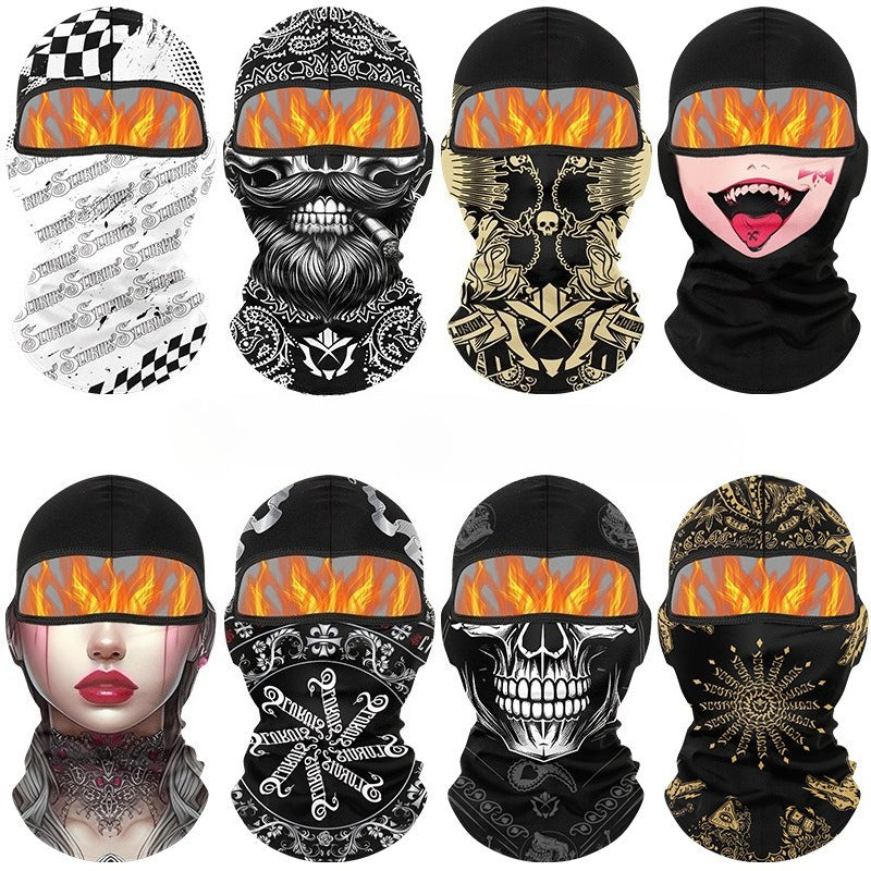 Cycling Windproof Hood Autumn and Winter Fleece Warm and Cold Hat