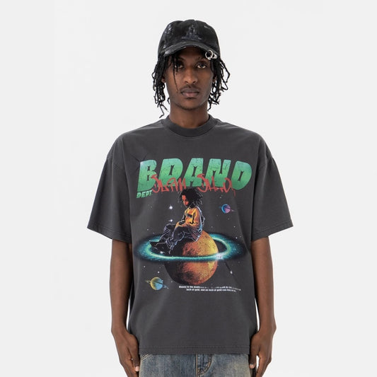 Vic Streetwear Summer Vintage Hip Hop Short Sleeve T-Shirt