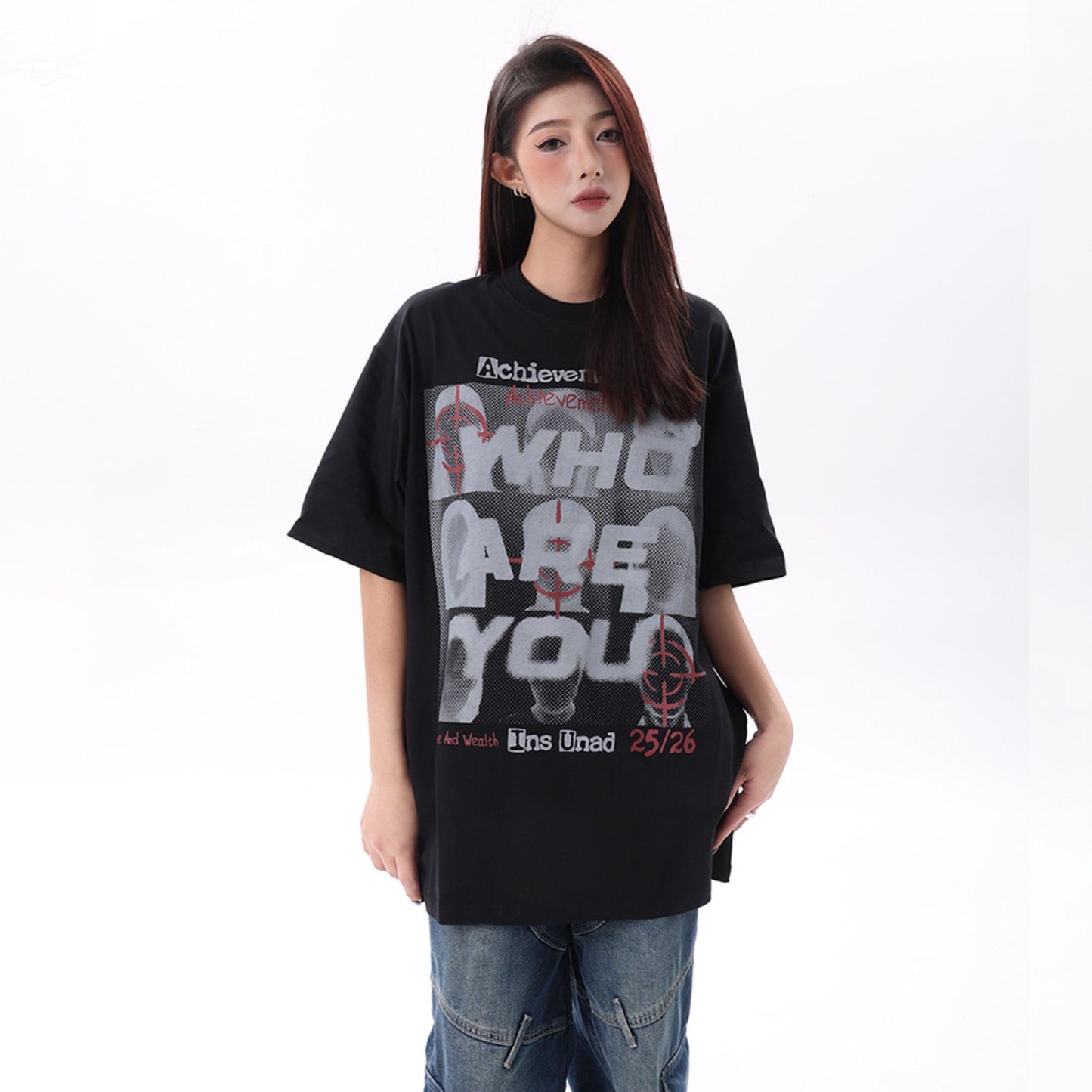 Hustle vintage summer hip hop t-shirt short sleeves