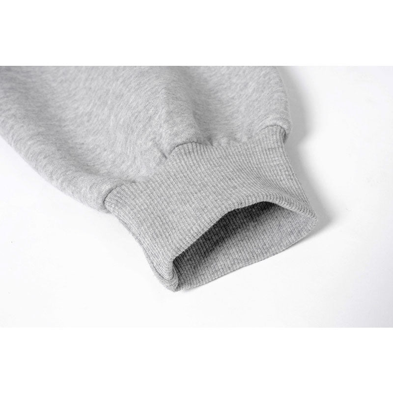 Streetwear Hoodie Vintage Alphabet Embroidered Hooded Sweater Oversize Loose Hoodie
