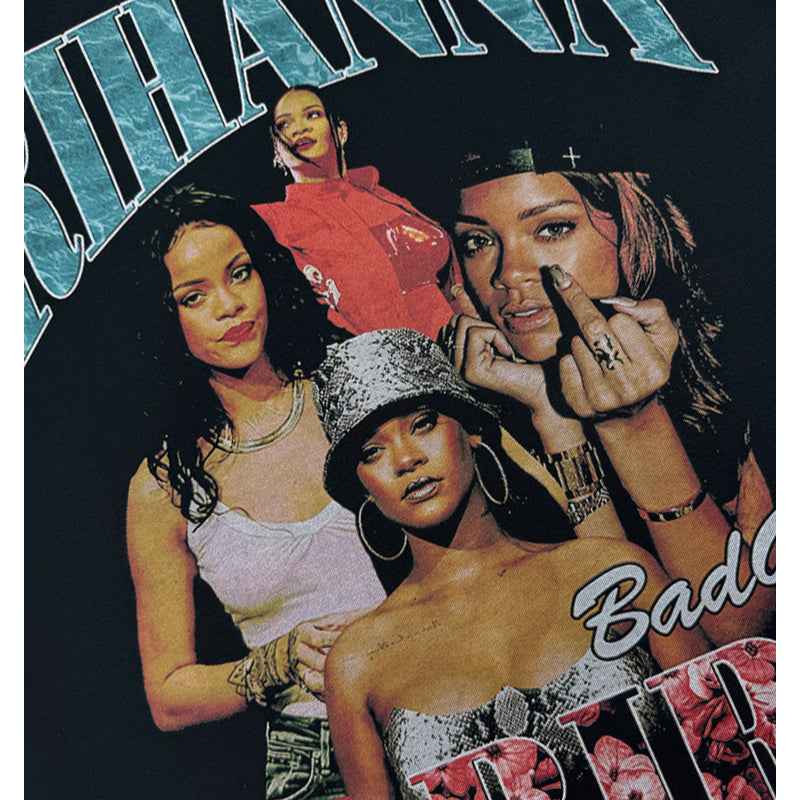 New york hip hop shop Vintage hip hop Rihanna print t-shirt