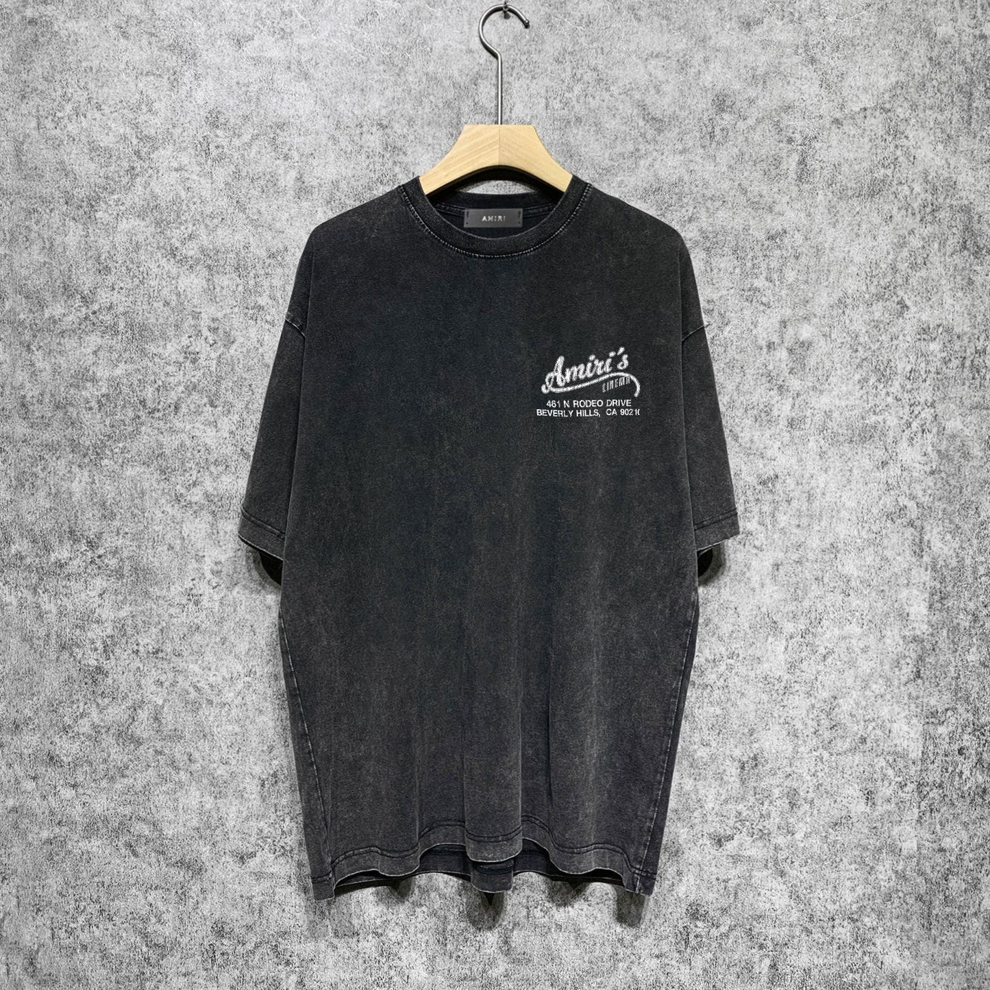 Amiri washed t-shirt fracture printing