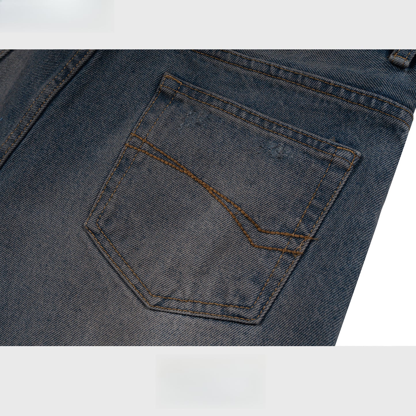 Rock Revival Jeans Camouflage Ripped Pants Washed Old Straight Jeans