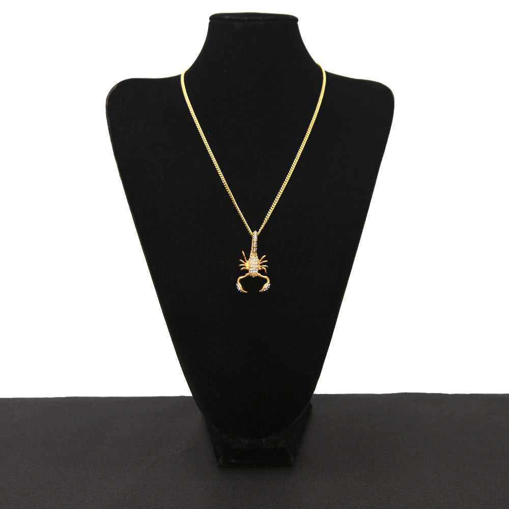 Jewelry Diamond Scorpion Pendant Necklace
