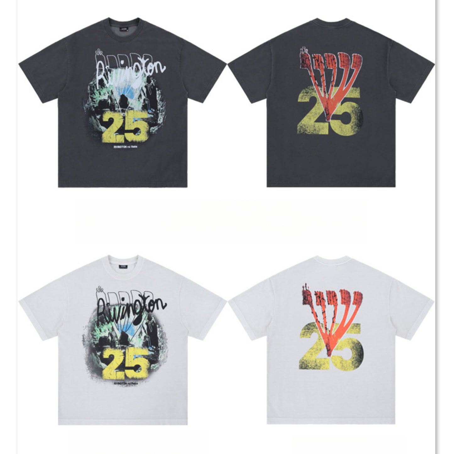 Vintage College Shirts Spring/Summer Casual Short Sleeve T-Shirts