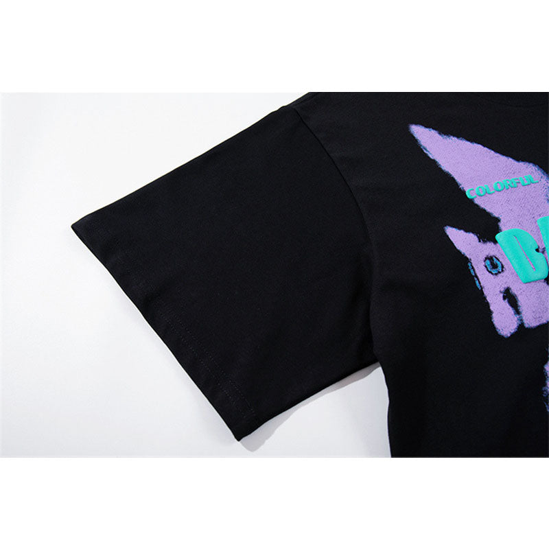 US drip outfits Summer Vintage Hip Hop Casual Loose Short Sleeve T-Shirts