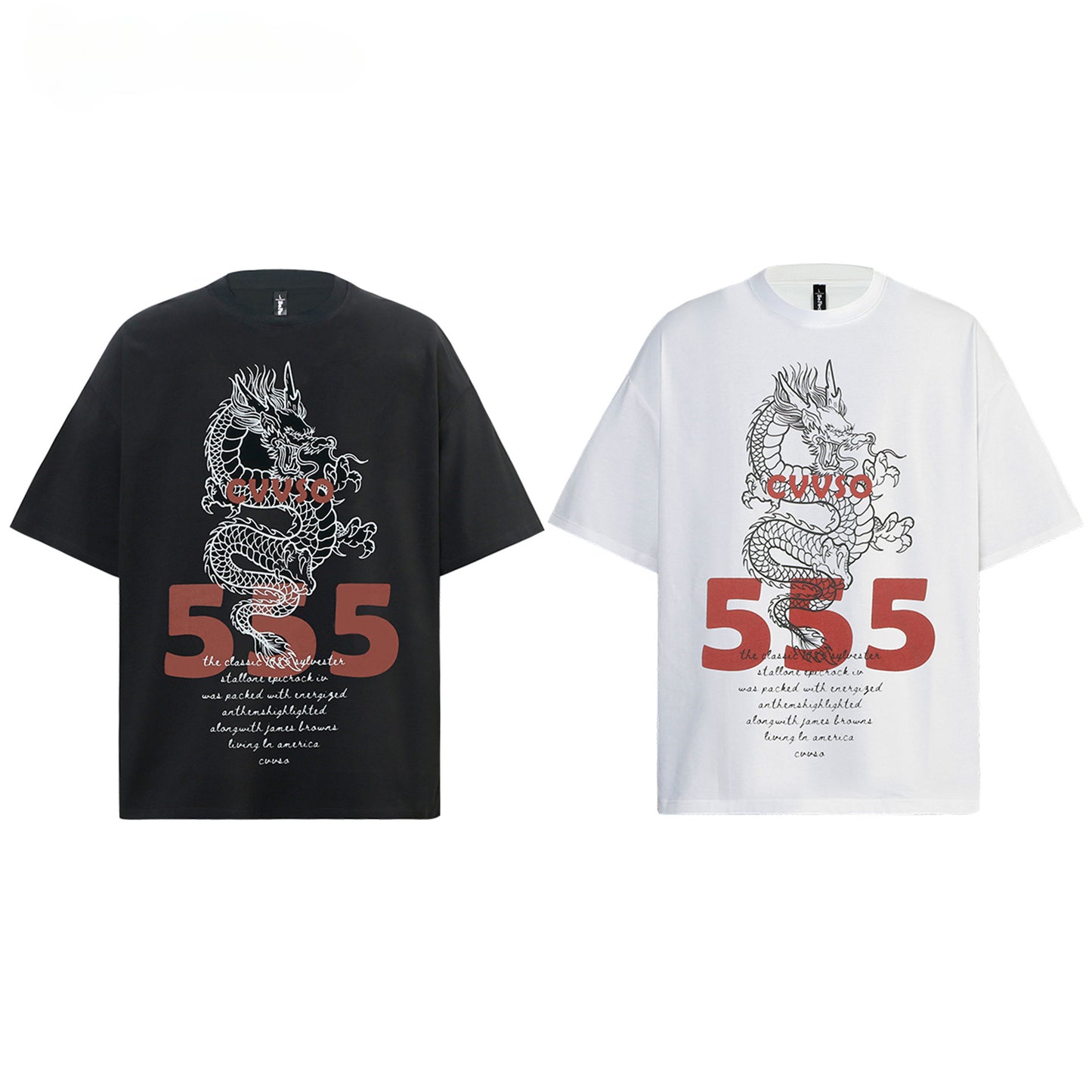 80s And 90s Vintage T Shirts Letter Short Sleeve Men's and Women's Summer Loose