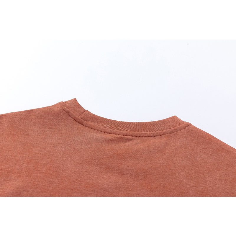 Vintage Tišö Rt Vintage Alphabet Print Short Sleeve T-Shirt Summer Loose Oversize Top