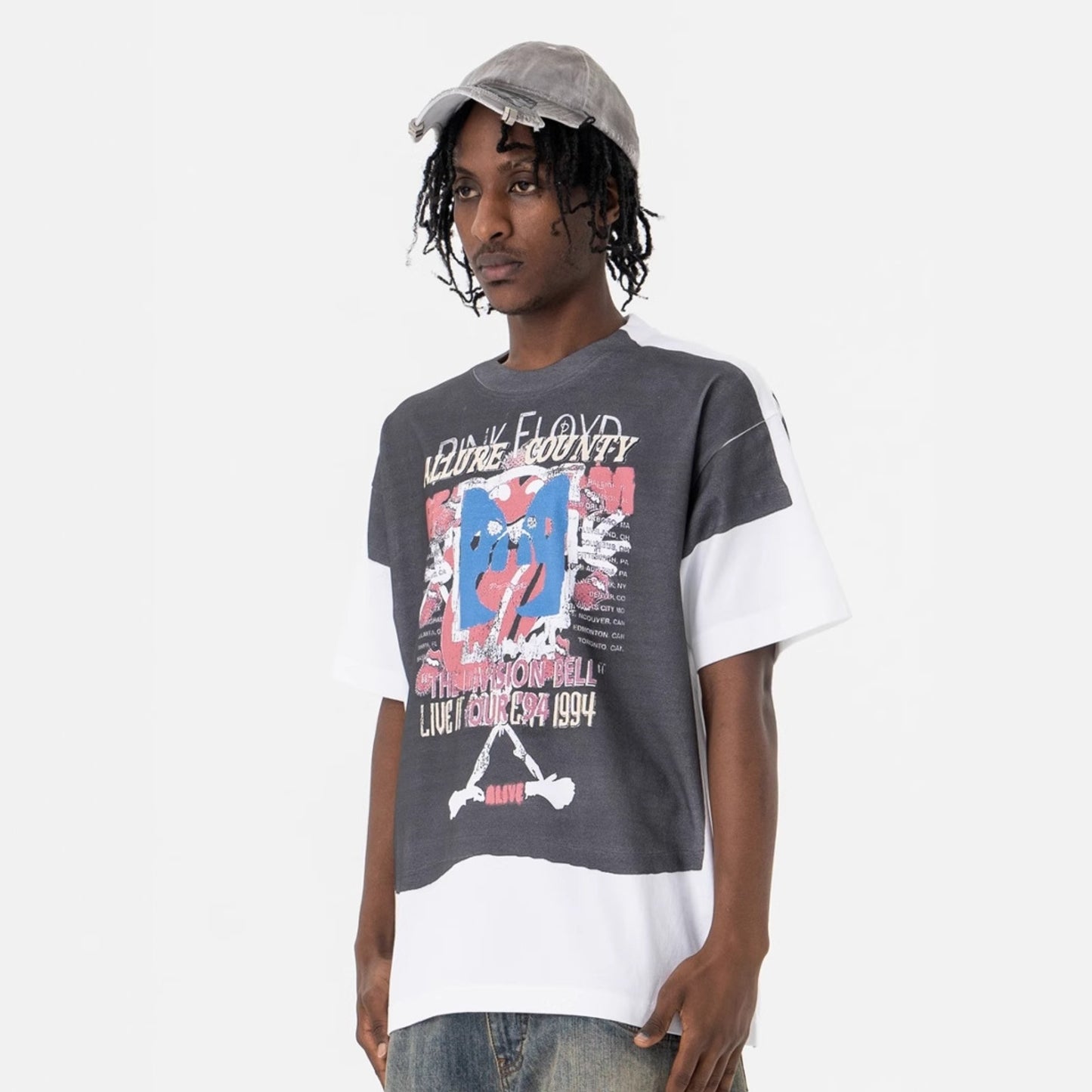 Vic Streetwear Summer Hip Hop Digital Print Short Sleeve T-Shirt Top