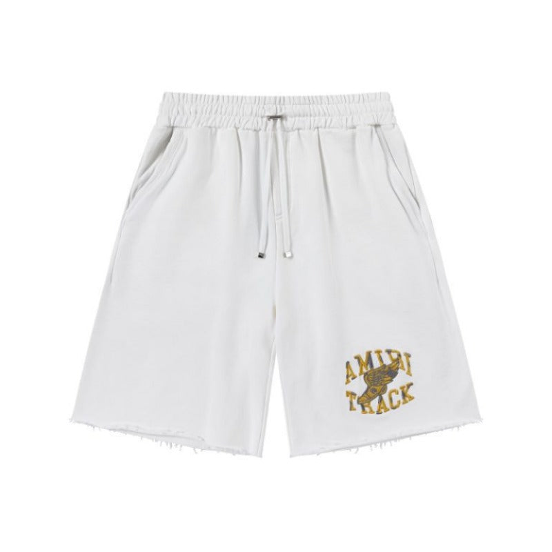 Amiri shorts drawstring slacks alphabet shorts