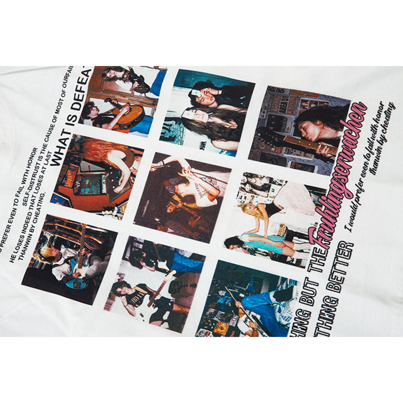 Marcas De Streetwear Loose Hip Hop Classic Rap Star Character Print Crew Neck Long Sleeve T-Shirt