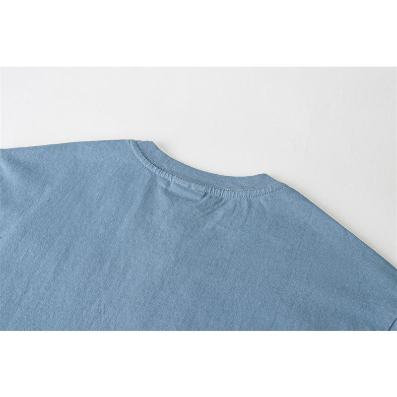 US drip outfits summer retro gradual change casual loose short sleeve T-Shirts