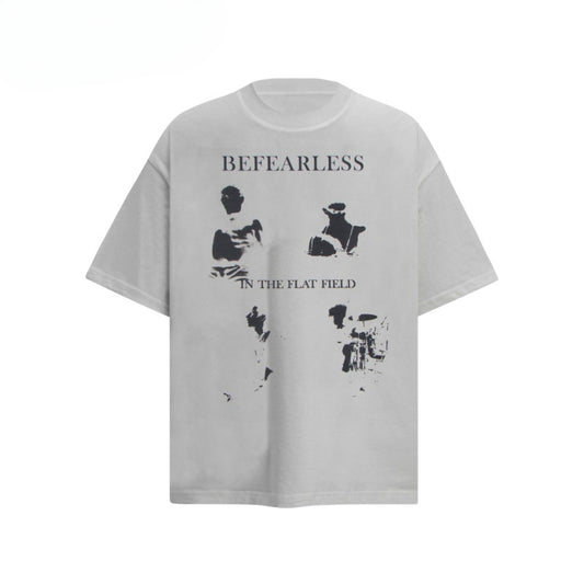 80s And 90s Vintage T Shirts Vintage Abstract Washing Water Old Short Sleeve T-Shirts