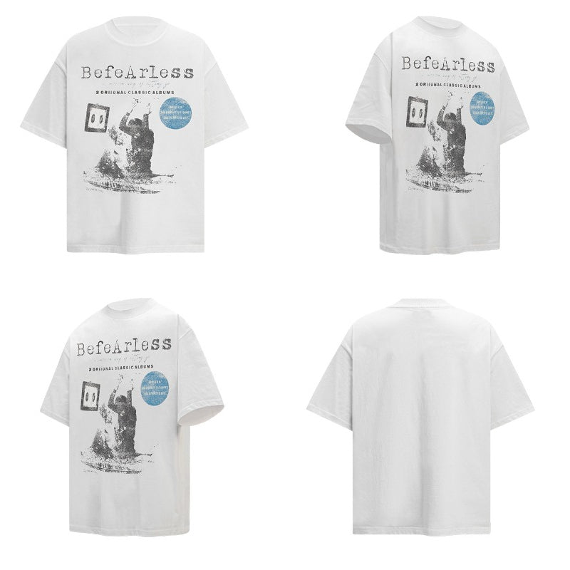 80s And 90s Vintage T Shirts Vintage Washing Old Abstract Short Sleeve T-Shirts