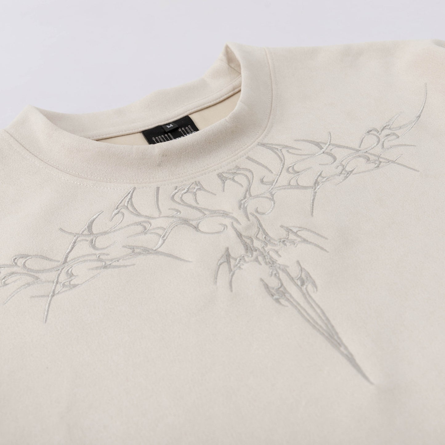 Hustle vintage summer wings embroidered short-sleeved t-shirt