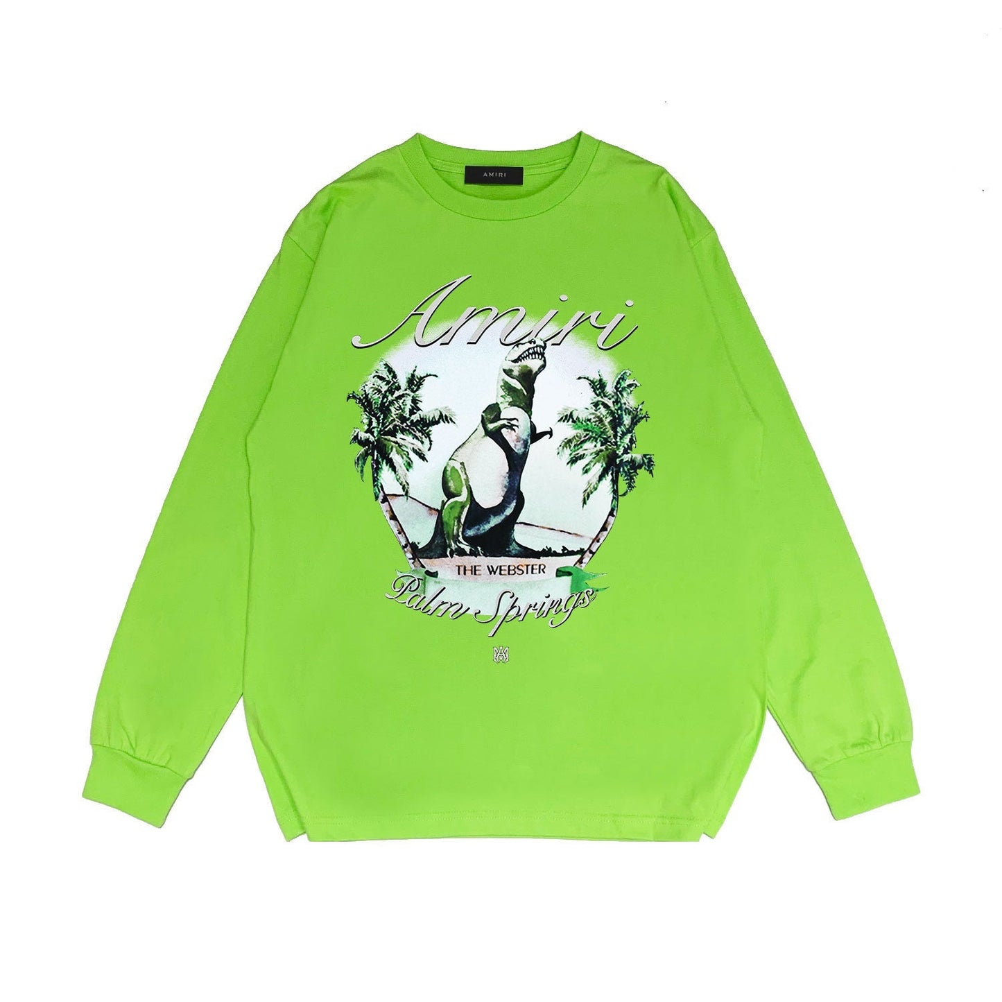 Amiri Long Sleeved Shirt Printed Trendy Pure Cotton