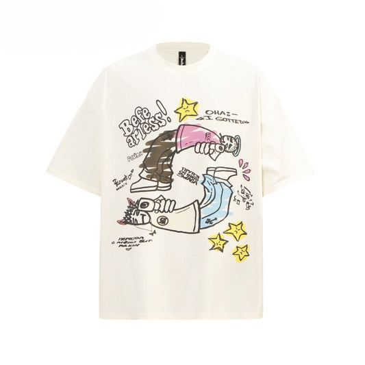 80s And 90s Vintage T Shirts Vintage Cartoon Graffiti Men's and Women's Short Sleeve T-Shirts