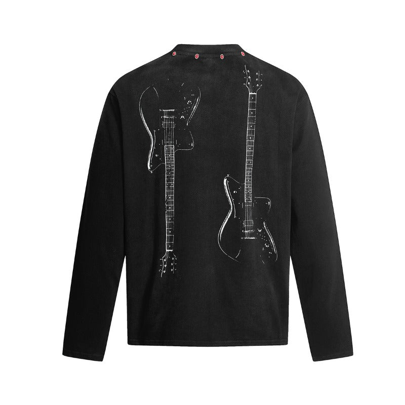 Unisex long-sleeved shirt autumretroloose