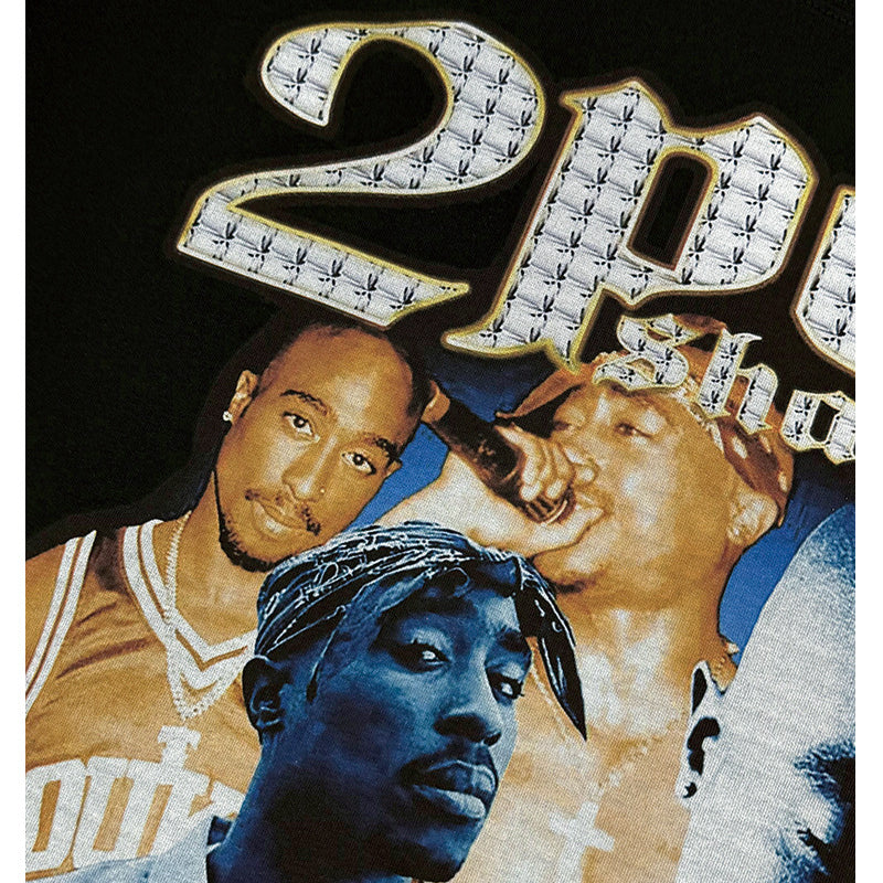 New york hip hop shop 2PAC BIGGIE SMALL West Coast HIPHOPVintage Short Sleeve T-Shirt